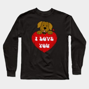 Valentine's Day Dog Long Sleeve T-Shirt